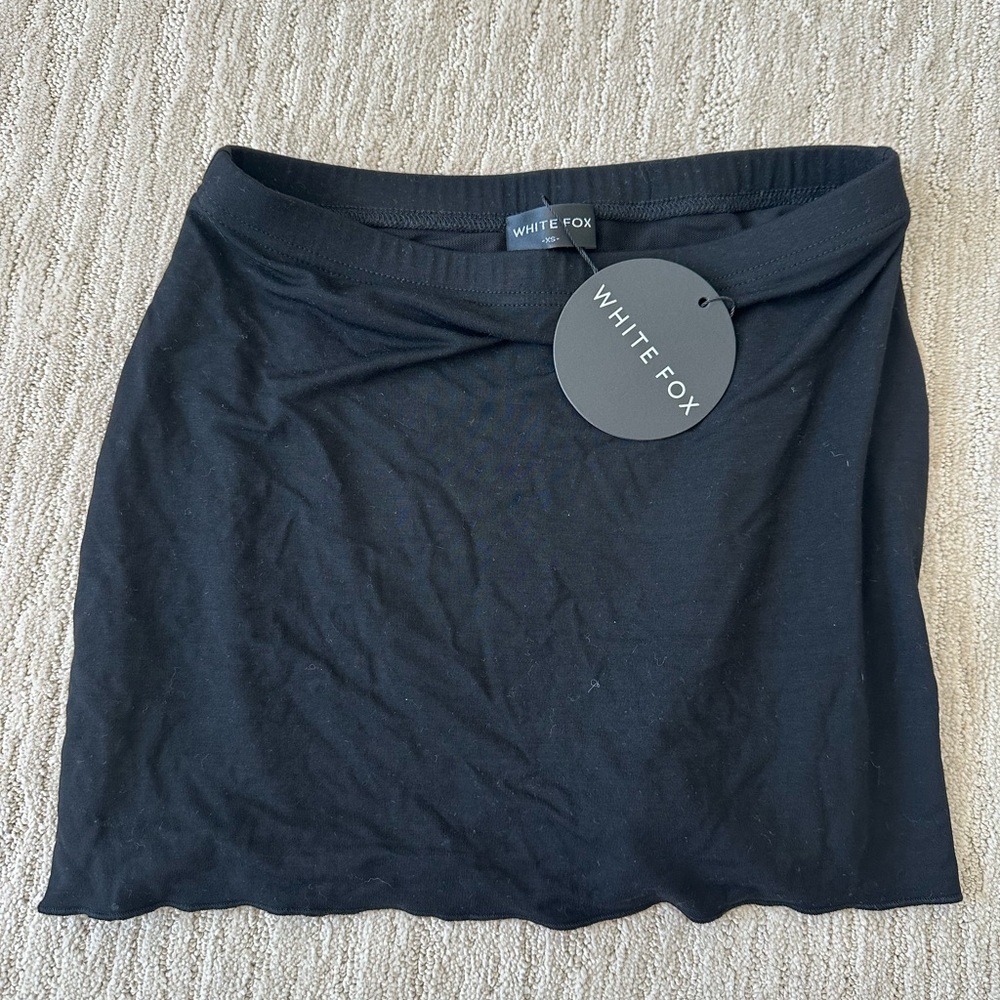 White Fox Boutique Black Mini Pencil Skirt